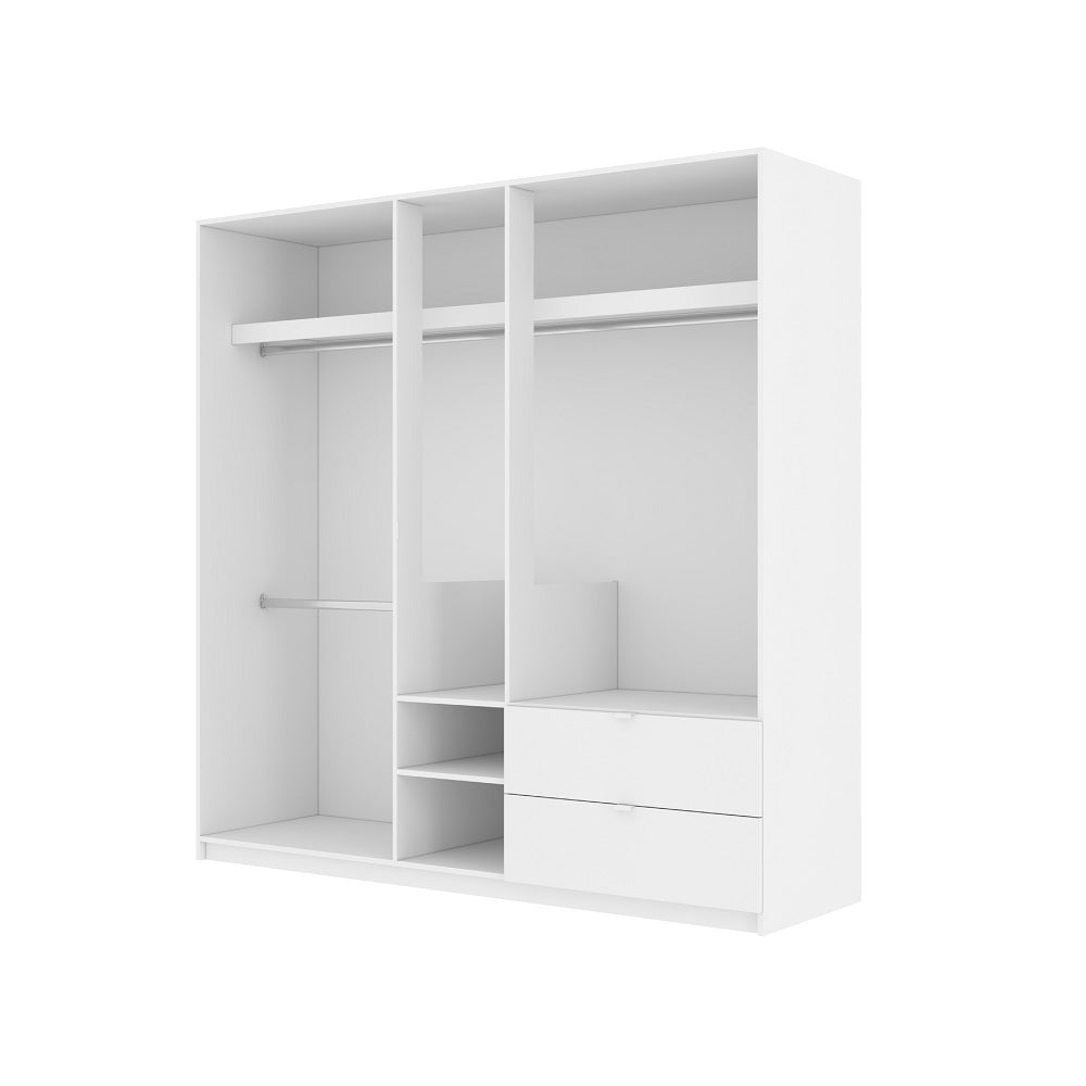 MELODIAN+VITA BEDROOM SET (BED, 5 DOORS WARDROBE, DRESSING TABLE, MIRROR)